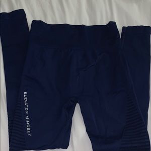 Blue workout leggings